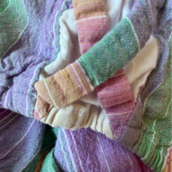 Vintage Ramona Rull 70’s Caftan Cotton Rainbow Dress No Size‎ Boho - Picture 10 of 13